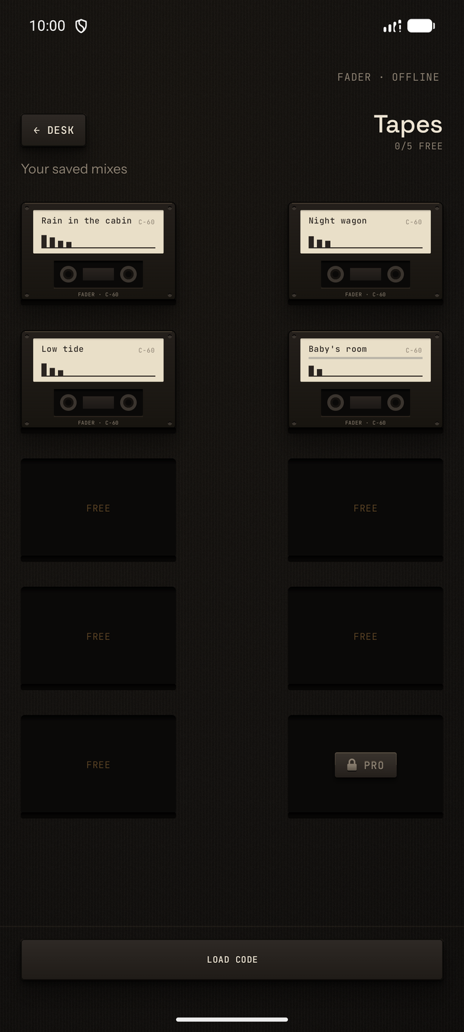 Your mixes